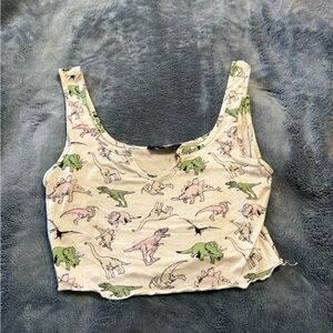 SHEIN Dinosaur Graphic Crop Top